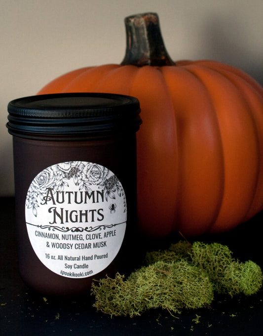Autumn Nights 16 oz Soy Candle