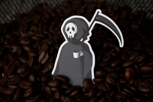 Death by Coffee Vinyl Sticker