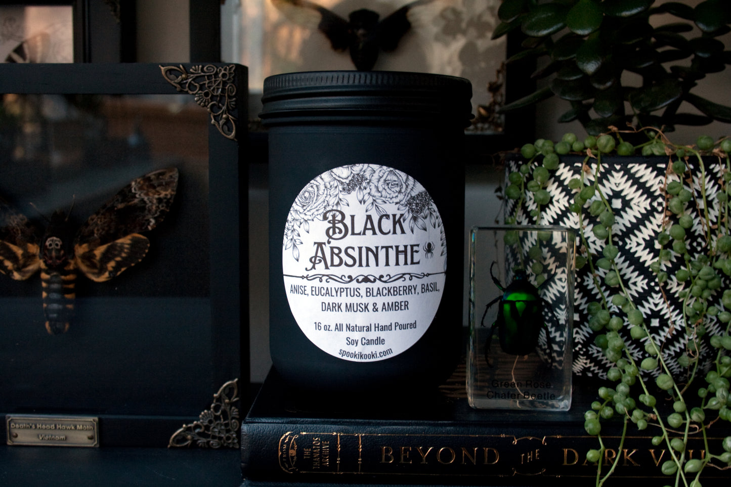 Black Absinthe 16 oz Soy Candle