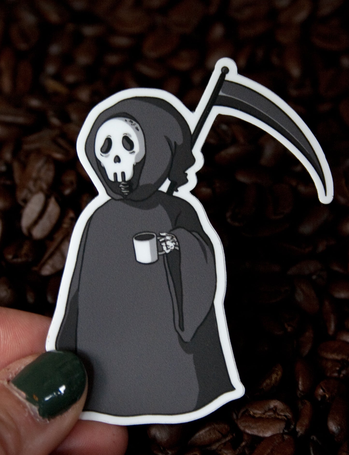 Death by Coffee Vinyl Sticker