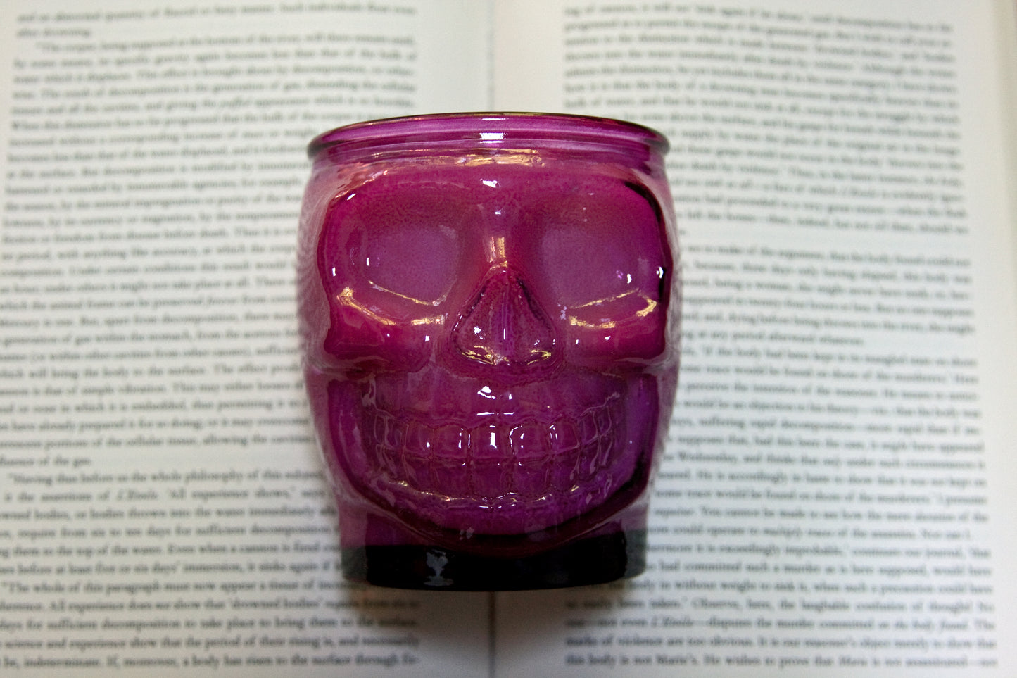 Love Potion Pink Skull Candle