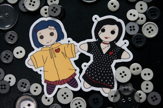 Coraline & Other Mother Voodoo Vinyl Stickers