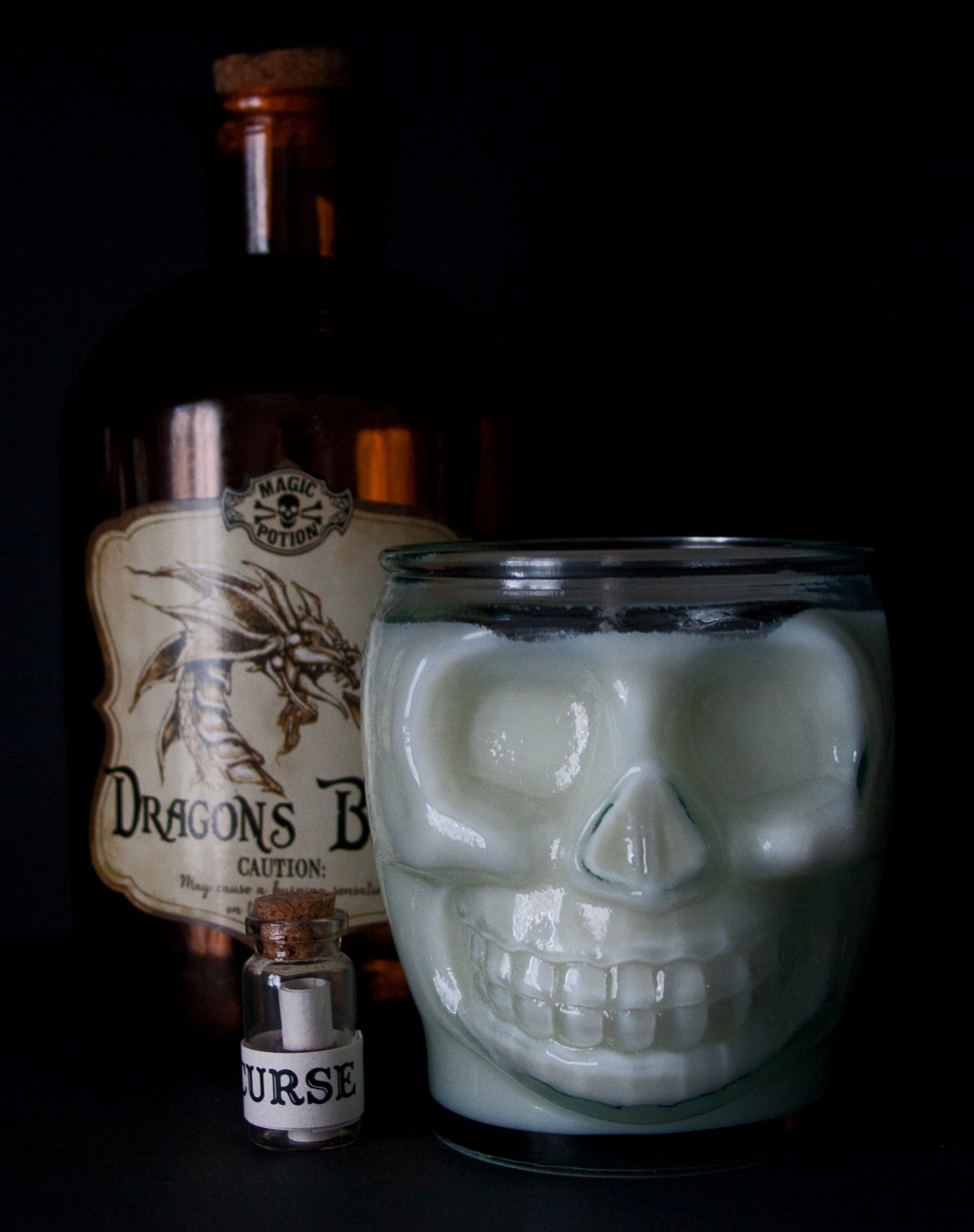 Maple Butter Skull Candle