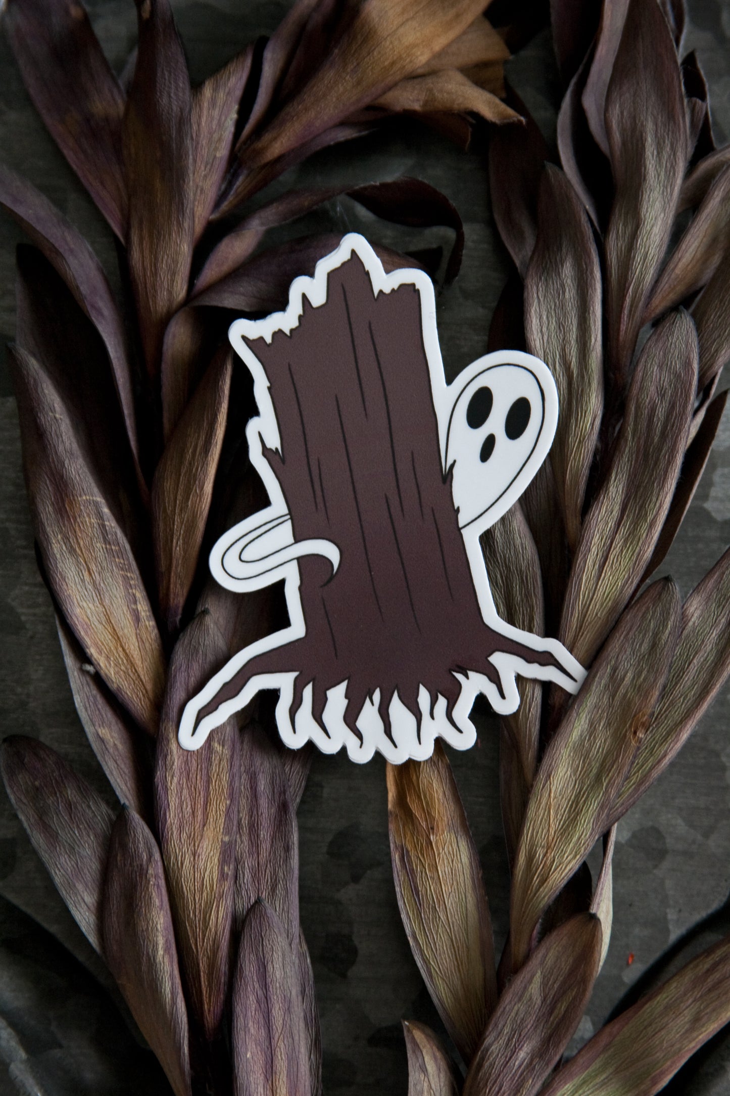 Haunted Forest Ghost Vinyl Sticker