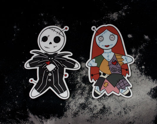 Jack & Sally Voodoo Vinyl Stickers